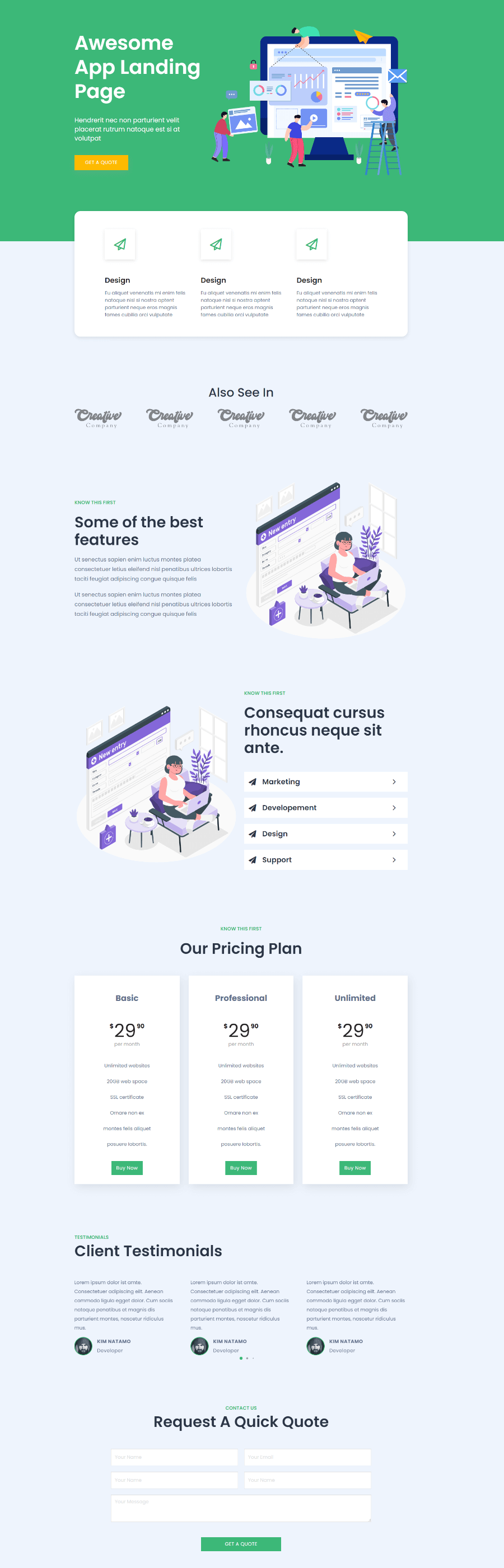 Landing Page v01 Template